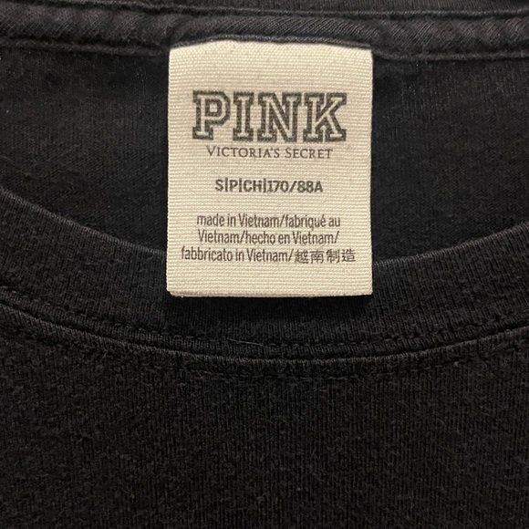 PINK by Victoria’s Secret Long Sleeve t shirt - Black + White - Picture 3 of 4